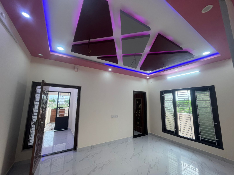 1200 Sqft Plot Size /1100 Sqft Built Area/ South Facing/ 2 Year Old Resale House/ 2 Bedrooms 2 Bathrooms/ Nallathani Vasathi Ullathu/ Maalaiyeedu Pudukkottai / 63 Laks Negotiable / ID HS 219
