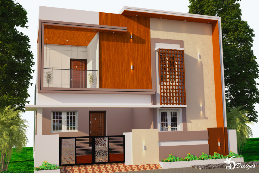 1400 Sqft Plot Size / 1500 Sqft Built Area / North Facing / 3 Bedrooms / Hall / Kitchen / Outer Staircase / Ground floor 2 Bedrooms / First floor 1 Bedrooms / Town Center Area - Pudukkottai / 1 Crore 8 Lakhs - Negotiable / HS 267